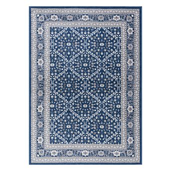 KHL Rugs Beauregard Traditional Framed Floral Rug