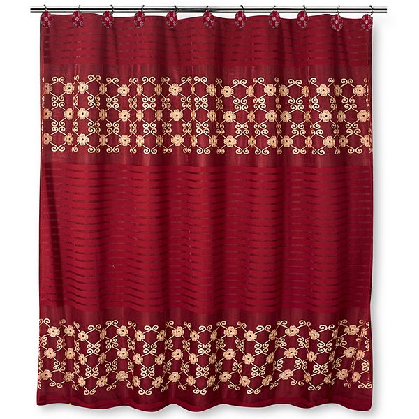 Popular Bath Elegant Rose Shower Curtain, Popular Shower Curtains