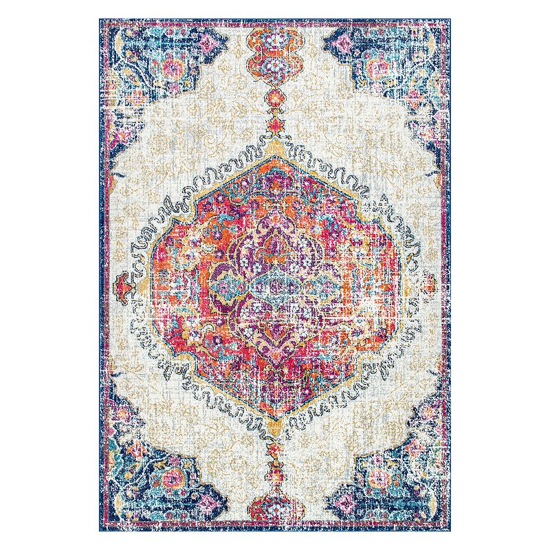 nuLOOM Maranda Vintage Medallion Rug, Multicolor, 12X15 Ft