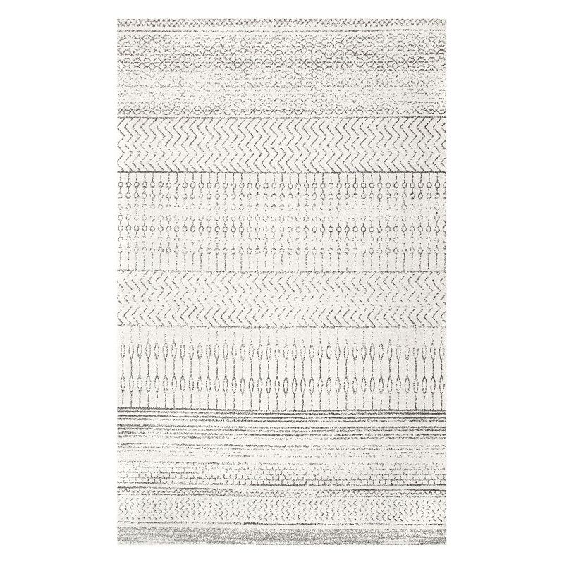 nuLOOM Nova Stripes Rug, Grey, 8Ft Sq
