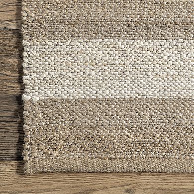 nuLOOM Alisia Stripes Jute Blend Rug