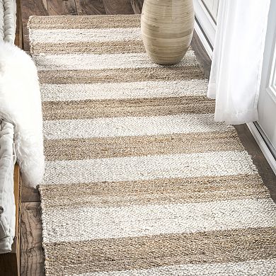 nuLOOM Alisia Stripes Jute Blend Rug