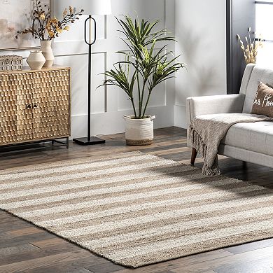 nuLOOM Alisia Stripes Jute Blend Rug