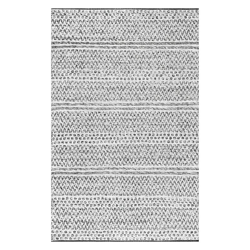 nuLOOM NatoshaIn Outdoor Rug, Silver, 9.5X13.5Ft