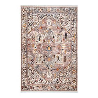nuLOOM Ehtel Medallion Framed Floral Rug