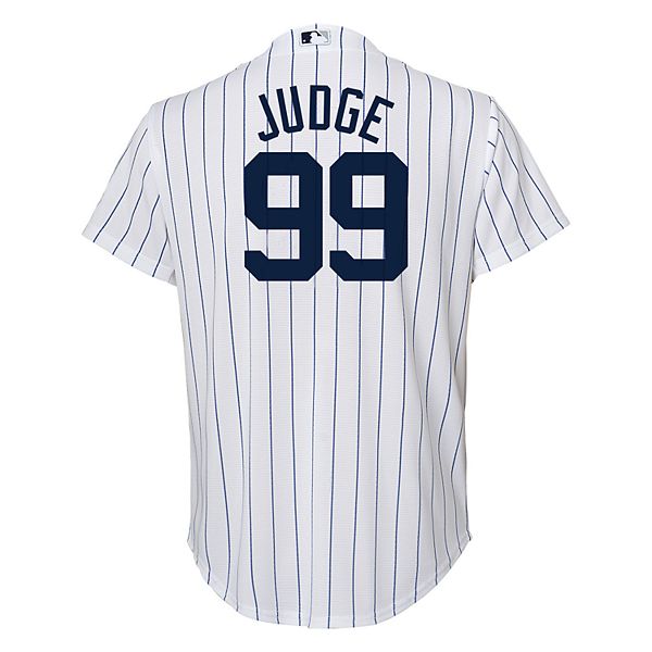 Nike Men's Replica New York Yankees Aaron Judge #99 White Cool Base ...