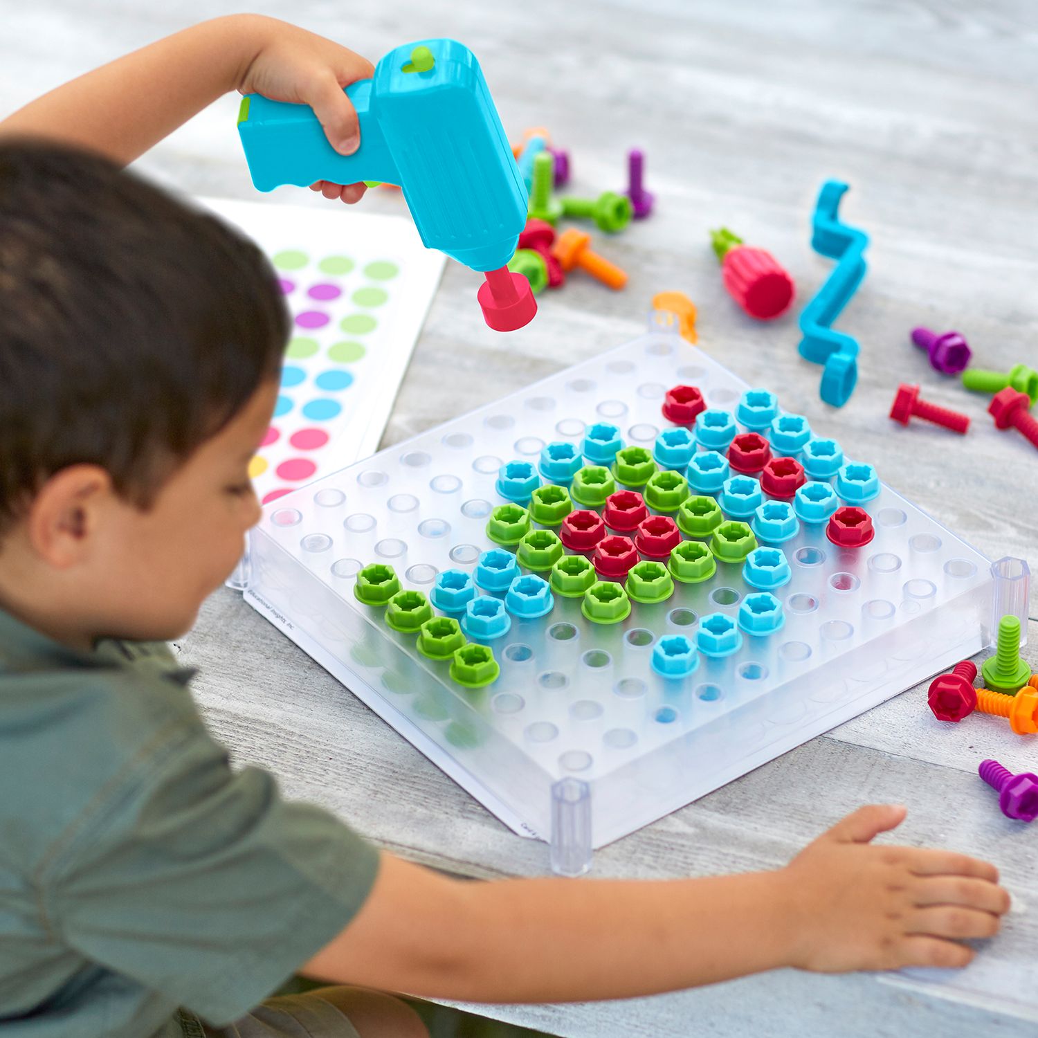 Educational Insights Design & Drill Workshop - Kids Tool Set With Real Electric Drill