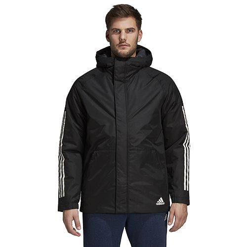 Men's adidas Outdoor Xploric 3-Stripe Slim-Fit Hooded Jacket