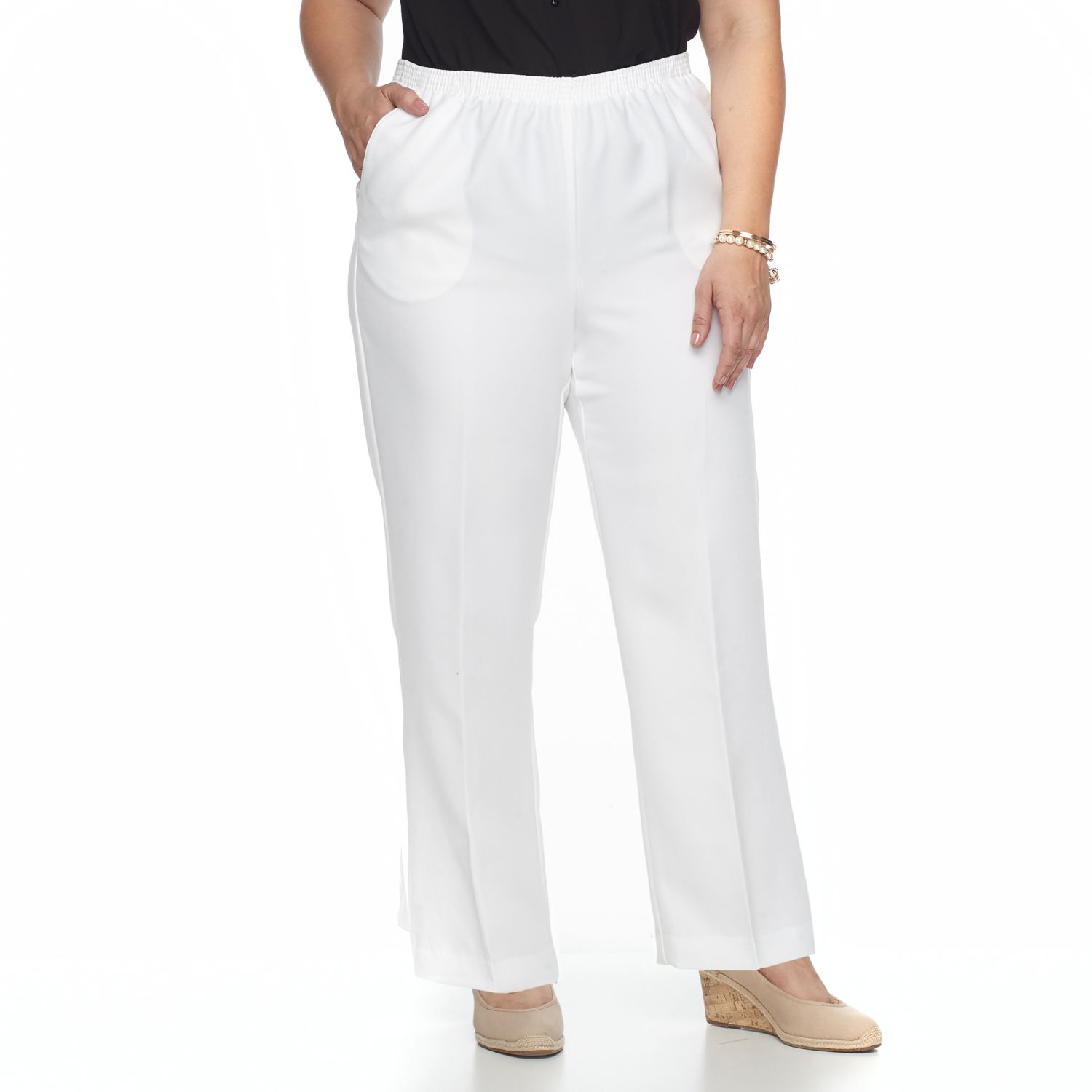 alfred dunner pull on jeans plus size