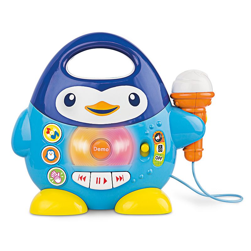 Winfun Penguin Music Player with Microphone, Multicolor