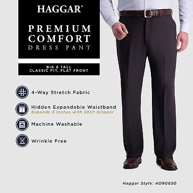 Big & Tall Haggar® Premium Comfort Expandable-Waist Classic-Fit Stretch ...