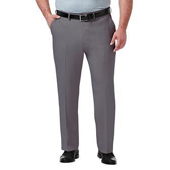 Big & Tall Haggar® Premium Comfort Expandable-Waist Classic-Fit Stretch Flat-Front Dress Pants