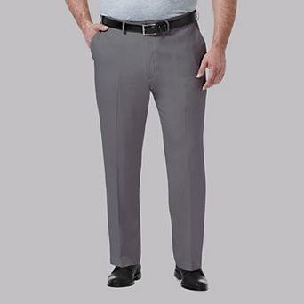 Big & Tall Haggar® Premium Comfort Expandable-Waist Classic-Fit Stretch Flat-Front Dress Pants