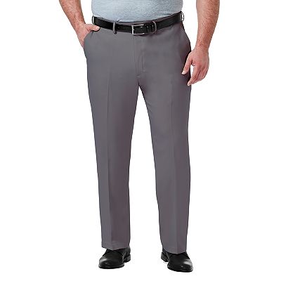 Big Tall Haggar Premium Comfort Expandable Waist Classic Fit Stretch Flat Front Dress Pants