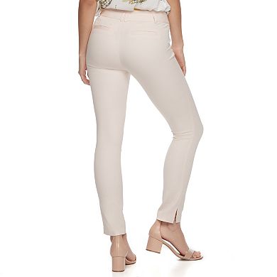 Juniors' Candie's® Scalloped-Pocket Midrise Ankle Pants