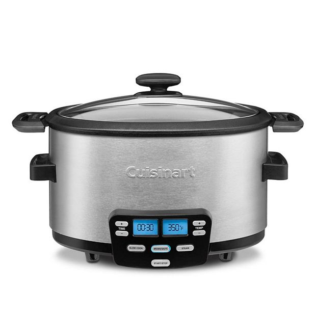 Cuisinart 4 qt. Silver Stainless Steel Programmable Slow Cooker