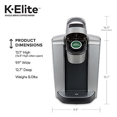 Keurig® K-Elite® Single-Serve K-Cup Pod® Coffee Maker, Iced Coffee Capability