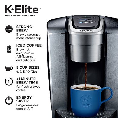 Keurig® K-Elite® Single-Serve K-Cup Pod® Coffee Maker, Iced Coffee Capability