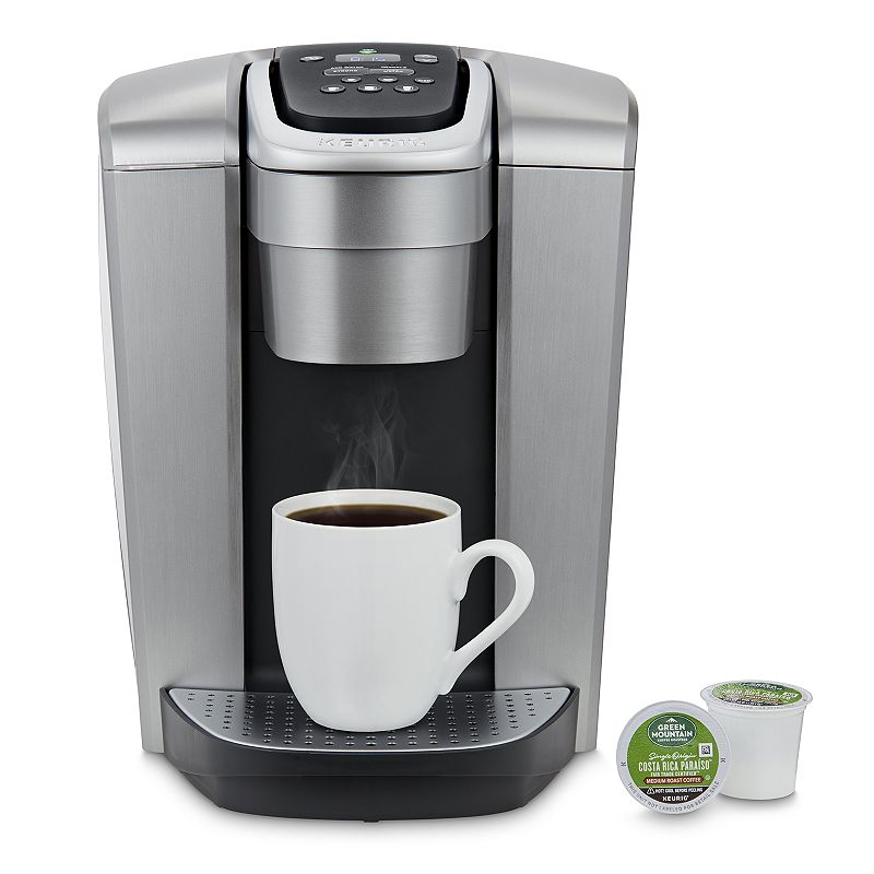 Keurig K-Elite Single-Serve K-Cup Pod Coffee Maker with Iced Coffee Setting - Silver: 75 oz Capacity, Dishwasher-Safe Parts