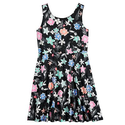 ladies skater dress size 16 Rebdolls Women's Maxi Skater Dress W. Pockets - Black