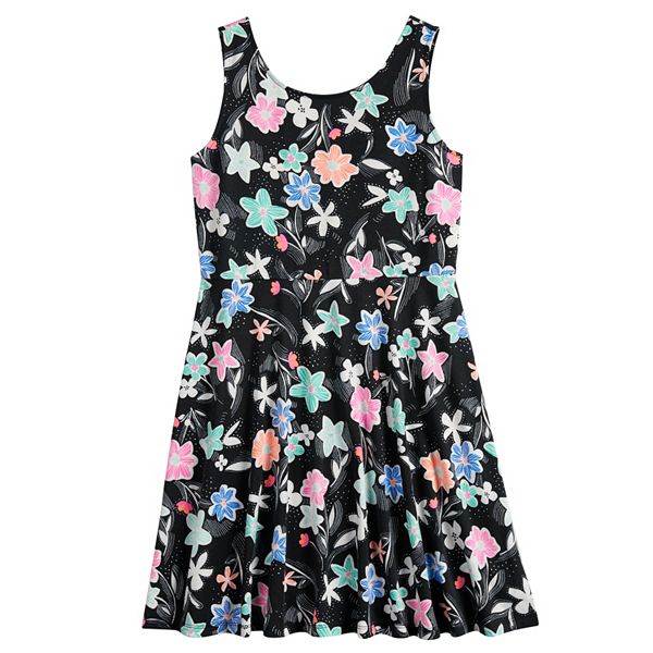 Girls 7-16 & Plus Size SO® Printed Skater Dress