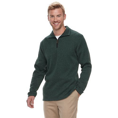 Men's Haggar® ClassicFit Sweater Fleece QuarterZip Pullover