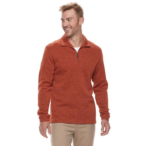 men's sweater fleece quarter zip