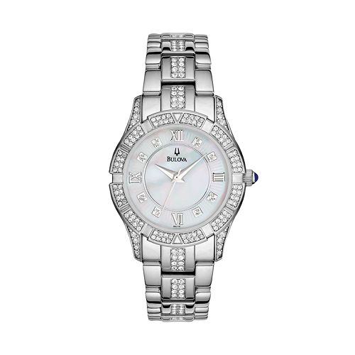 Bulova Women's Crystal Stainless Steel Watch - 96L116