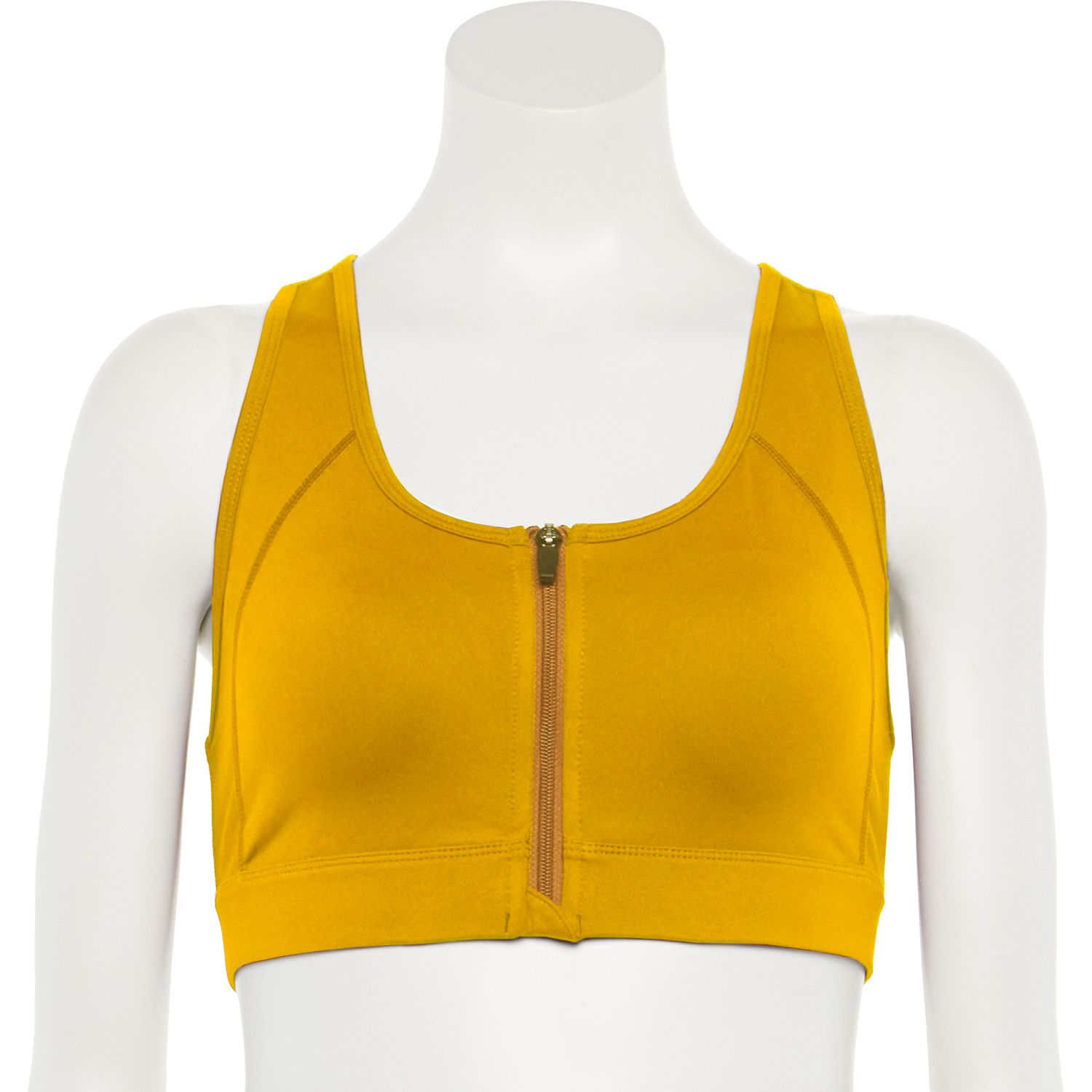 front opening sports bra