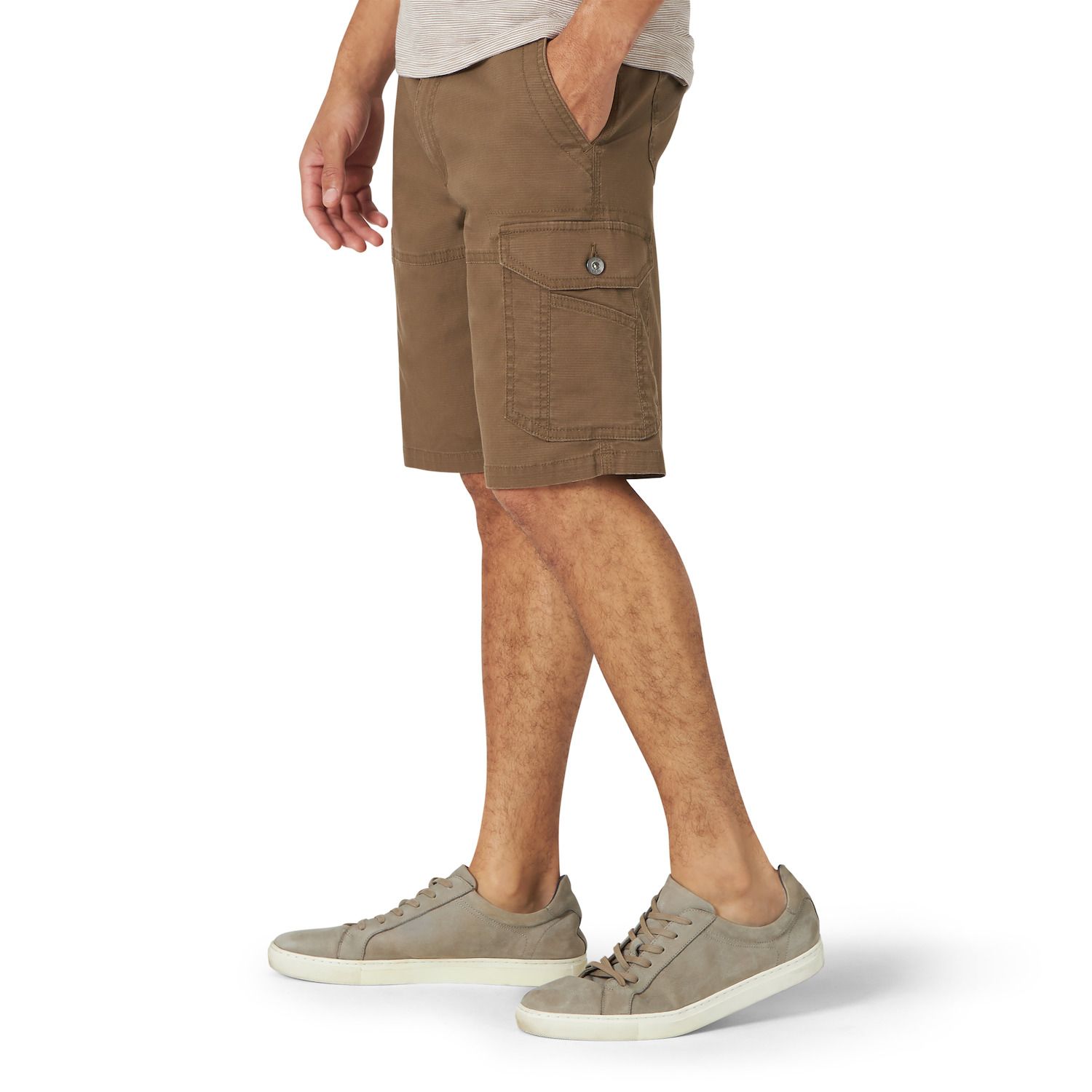 Salopette Courte Lee Cargo - Homme, Taille 42, Kaki, état Très Bon