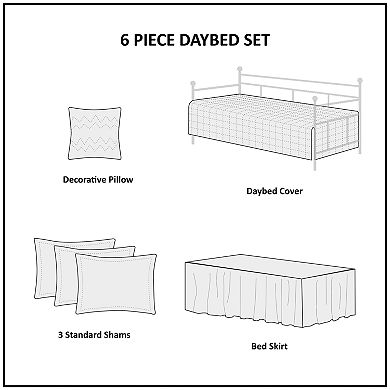 Madison Park Venice 6-piece Daybed Set