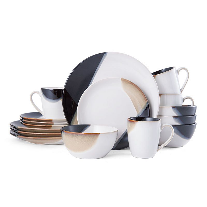 Gourmet Basics by Mikasa Caden 16-Piece Dinnerware Set  Service for 4