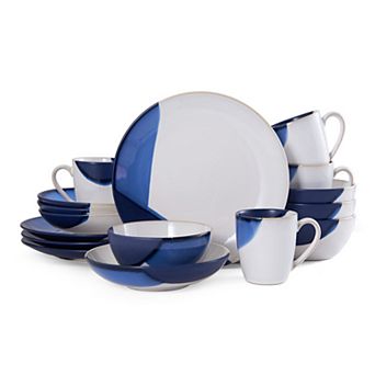 Gourmet Basics Caden Blue 16 pc Dinnerware Set