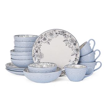 Pfaltzgraff Gabriela Gray 16 pc Dinnerware Set
