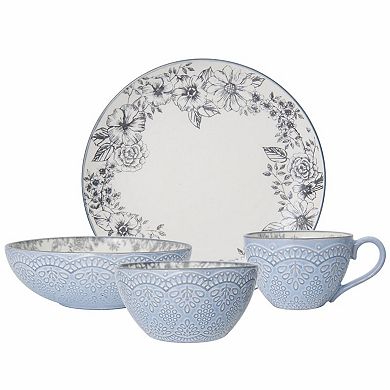 Pfaltzgraff Gabriela Gray 16-pc. Dinnerware Set