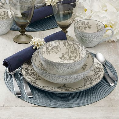 Pfaltzgraff Gabriela Gray 16-pc. Dinnerware Set