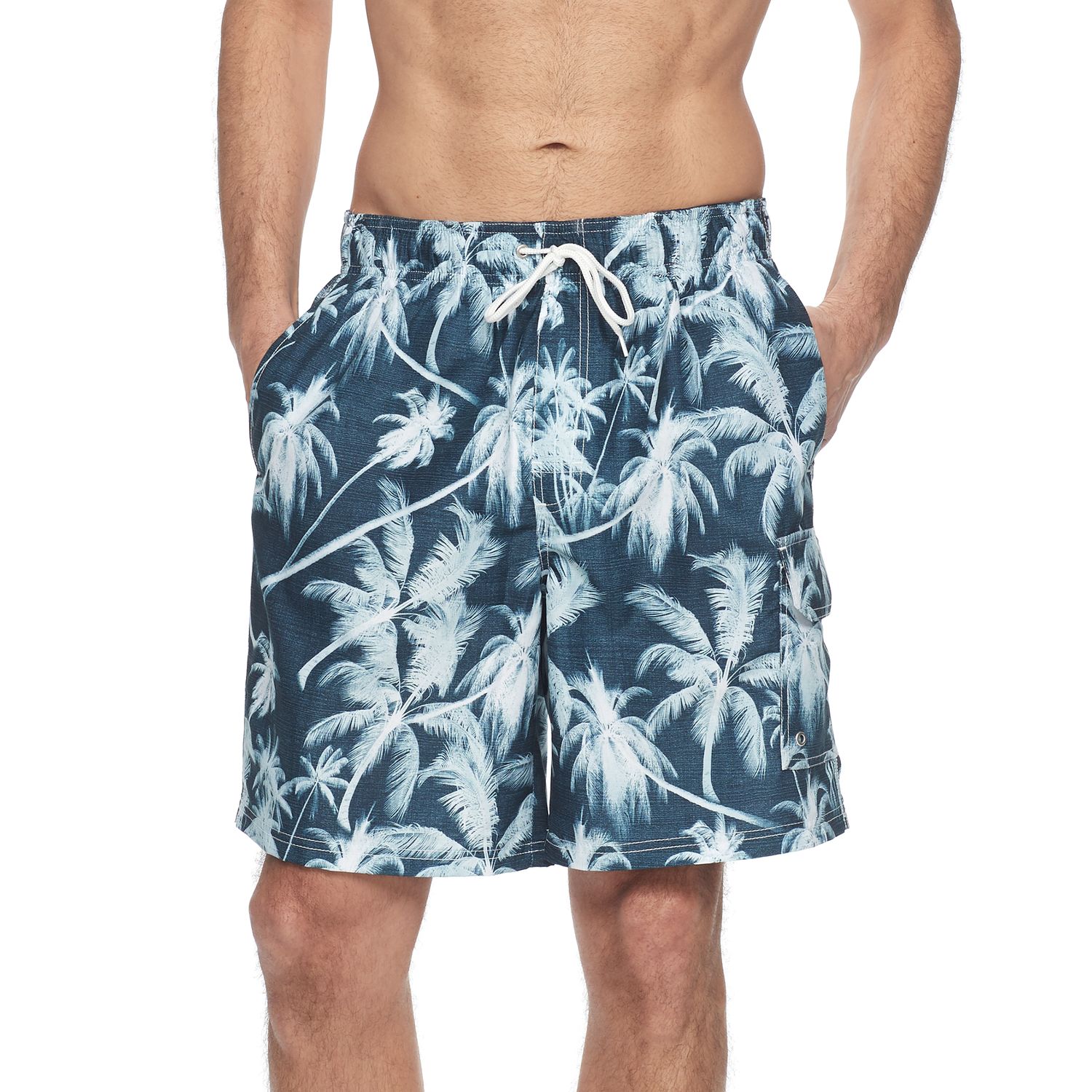 palm tree swim trunks