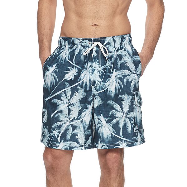 mens palm tree swim trunks