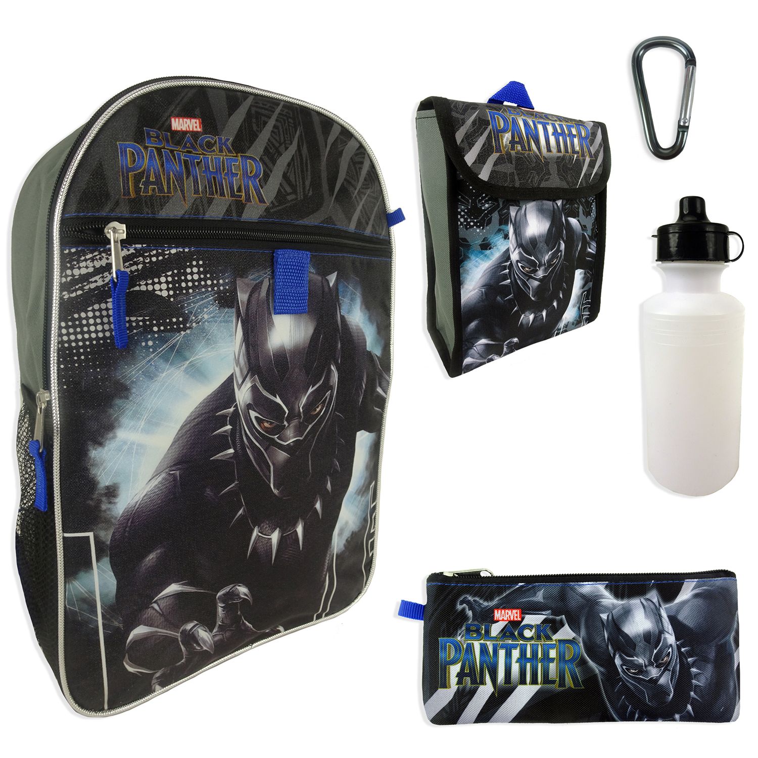 black panther backpack and lunchbox