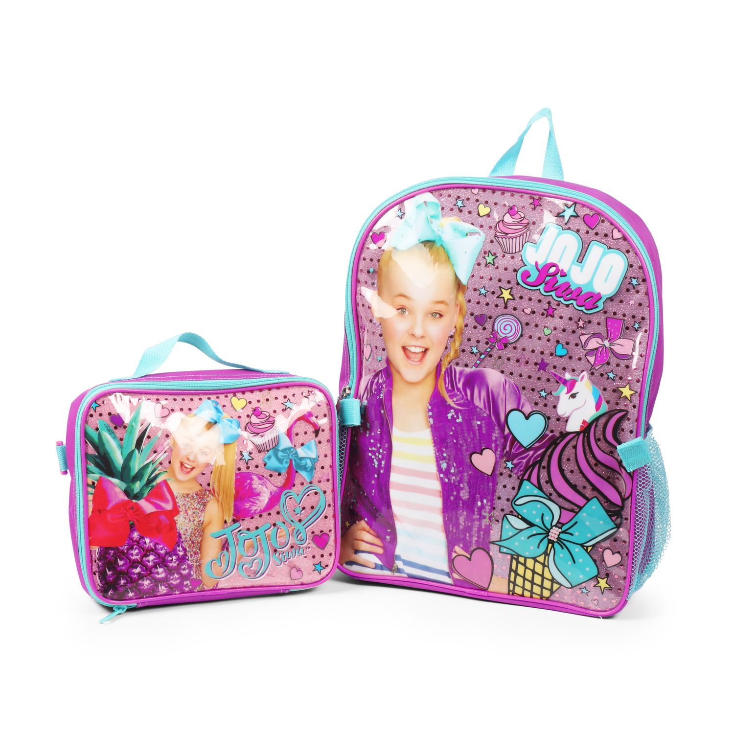 jojo backpack and lunchbox