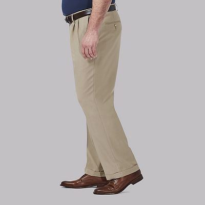 haggar men's premium comfort classic fit pleat front dress pant Haggar Men's Premium Comfort Classic Fit Pleated Front Dress Pant Brown  Size 38X29