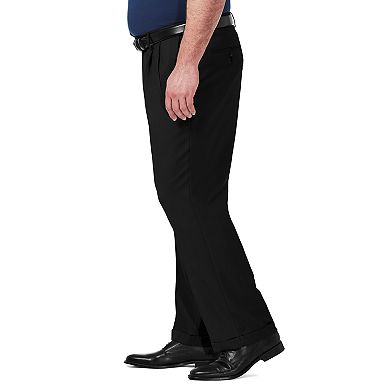 Big & Tall Haggar® Premium Comfort Classic-Fit Pleated Hidden Expandable Waistband Dress Pants