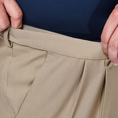 Big & Tall Haggar® Premium Comfort Classic-Fit Pleated Hidden Expandable Waistband Dress Pants