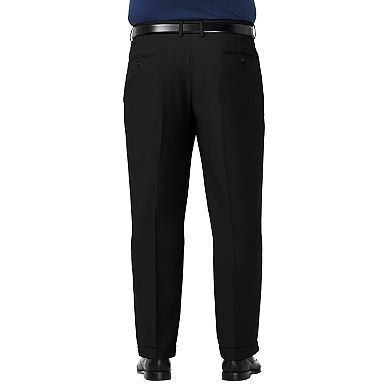 Big & Tall Haggar® Premium Comfort Classic-Fit Pleated Hidden Expandable Waistband Dress Pants