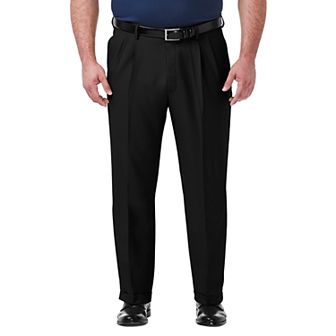 Big & Tall Haggar® Premium Comfort Classic-Fit Pleated Hidden Expandable Waistband Dress Pants