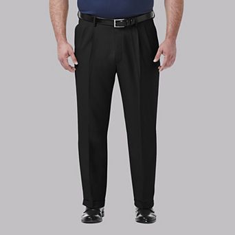 Big & Tall Haggar® Premium Comfort Classic-Fit Pleated Hidden Expandable Waistband Dress Pants