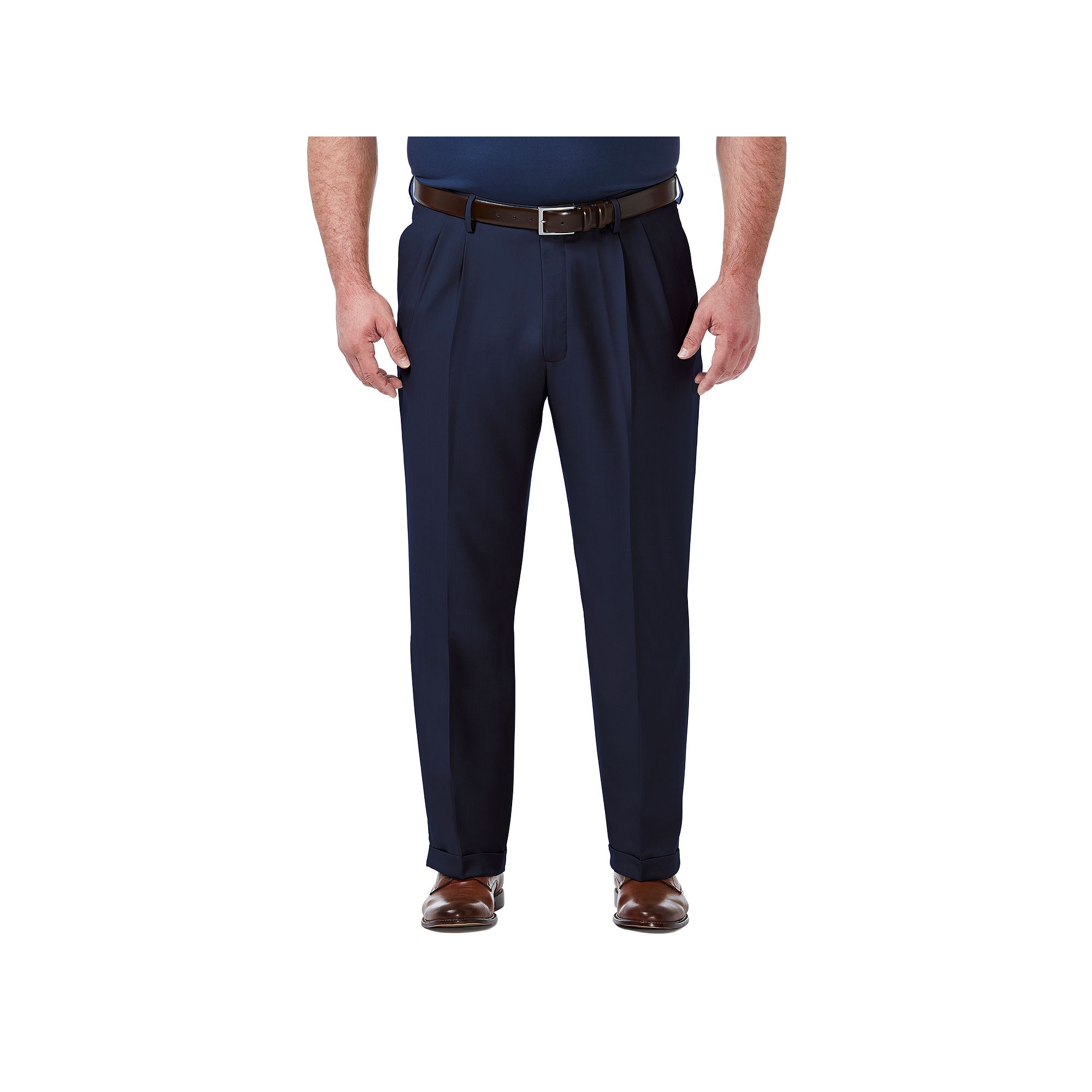 Big & Tall Haggar® Premium Comfort Classic-Fit Pleated Hidden Expandable W