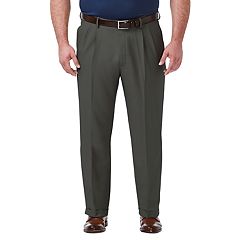Big & Tall Haggar Premium Comfort Classic-Fit Stretch No-Iron Pleated Dress Pants