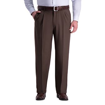 Big & Tall Haggar® Premium Comfort Classic-Fit Pleated Hidden Expandable Waistband Dress Pants