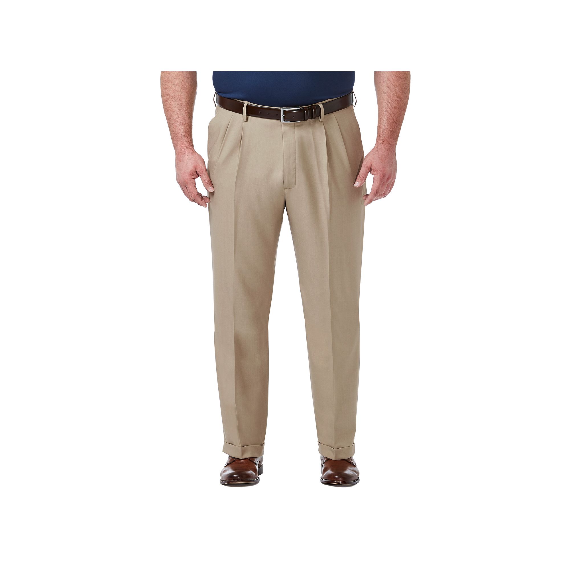 Big & Tall Haggar® Premium Comfort Classic-Fit Pleated Hidden Expandable W